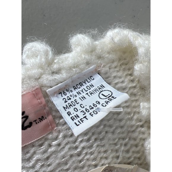 Adell Barre Vintage Pullover Sweater Women L Floral Cozy Bohemian Minimalist NEW - Picture 8 of 9